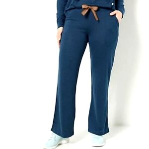 UGG Drawstring Wide Leg Pants Size Medium in Navy Blue
